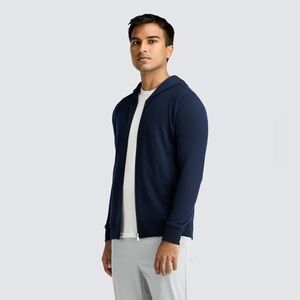 Unbound Merino Men’s Compact Travel Hoodie - Navy